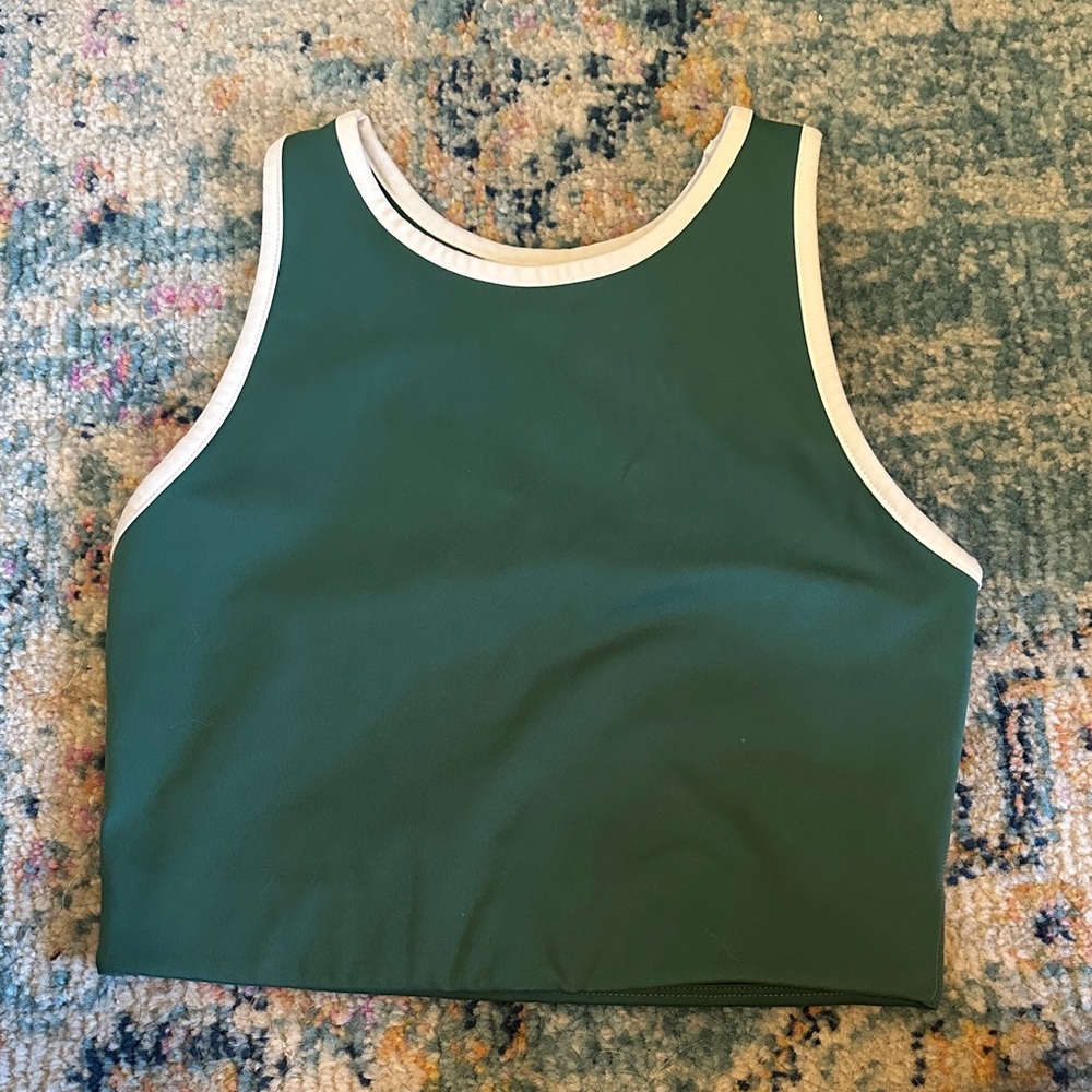 Green Sleeveless Women's Top